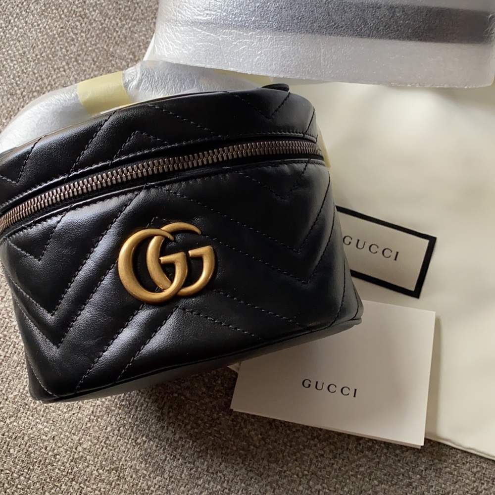 NWT Gucci Black Mini Marmount Backpack - Picture 2 of 5